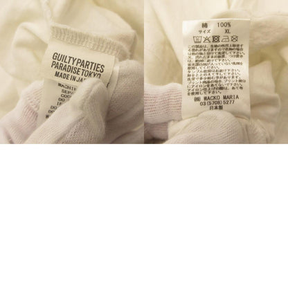 WACKOMARIA | ワコマリア WASHED HEAVY WEIGHT CREW NECK LONG SLEEVE T-SHIRT 長袖Ｔシャツ 56TS-WM-LT03 ×56 TATTOO STUDIO ホワイト サイズ：XL