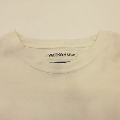 WACKOMARIA | ワコマリア WASHED HEAVY WEIGHT CREW NECK LONG SLEEVE T-SHIRT 長袖Ｔシャツ 56TS-WM-LT03 ×56 TATTOO STUDIO ホワイト サイズ：XL
