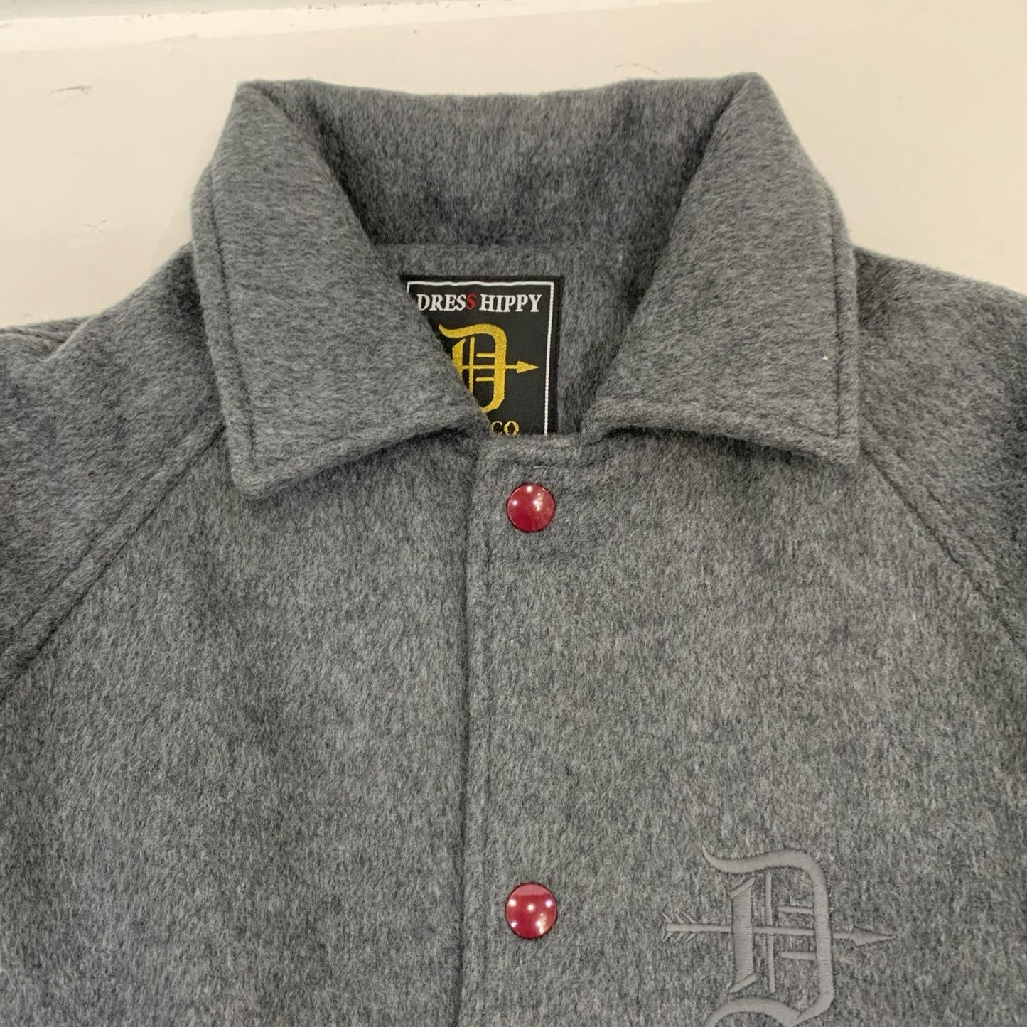DRESS HIPPY | DH STADIUM COAT Stadium Jumper Grey Size: S