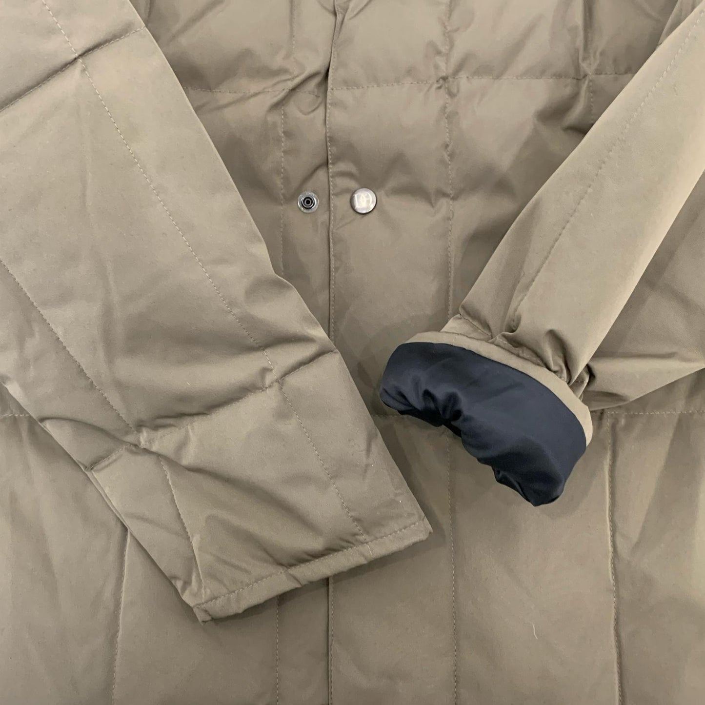 DRESS HIPPY | DRESS HIPPY DOUBLE SNAP DOWN JACKET Down Jacket Grey Size: XL