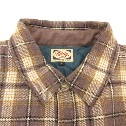 AT DIRTY | ATD OLD CHECK QUILTING L/S SHIRT Long Sleeve Shirt Size: L