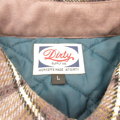 AT DIRTY | ATD OLD CHECK QUILTING L/S SHIRT Long Sleeve Shirt Size: L
