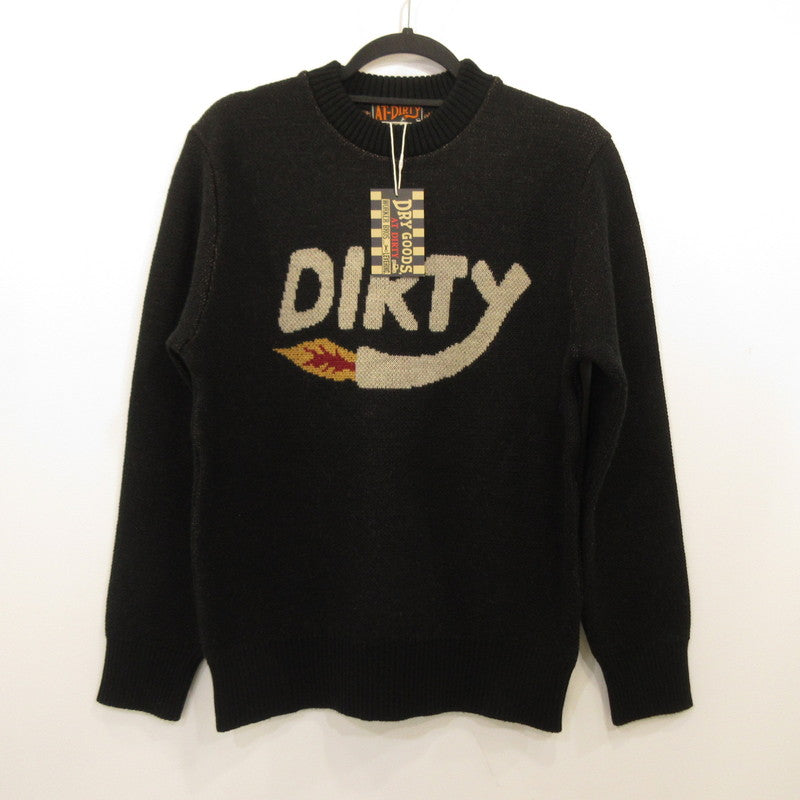 [Used] AT DIRTY | At Dirty DIRTY FIRE KNIT Sweater Black Size: S