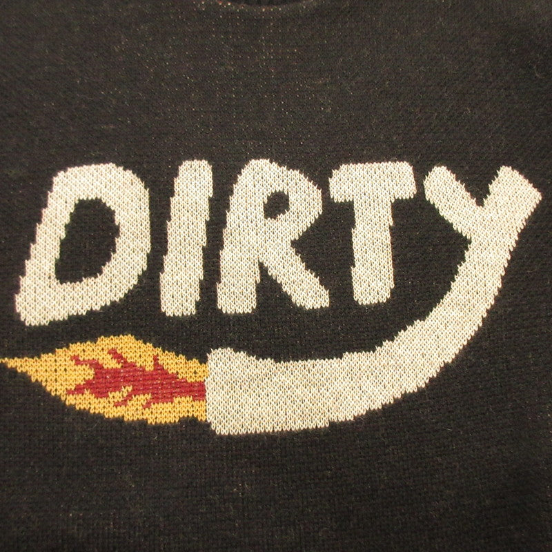 [Used] AT DIRTY | At Dirty DIRTY FIRE KNIT Sweater Black Size: S