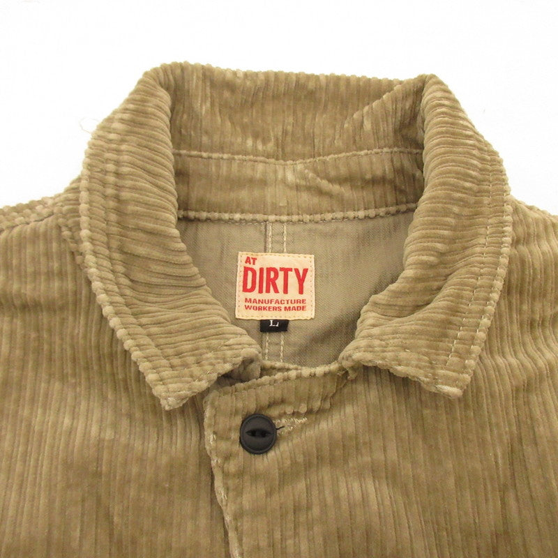 AT DIRTY | アットダーティー WORKERS JACKET CORDUROY その他アウター ベージュ サイズ：L