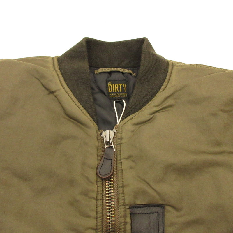 【Used】AT DIRTY | AT DIRTY ATD FLIGHT JACKET Military Coat Olive Size: XL