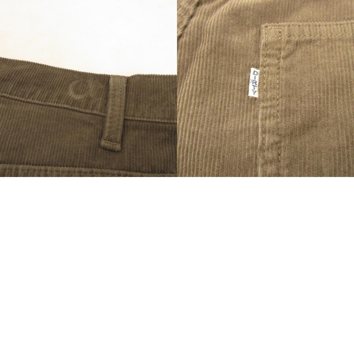 AT DIRTY | ATD 301 CORDUROY PANTS Gray Size: M