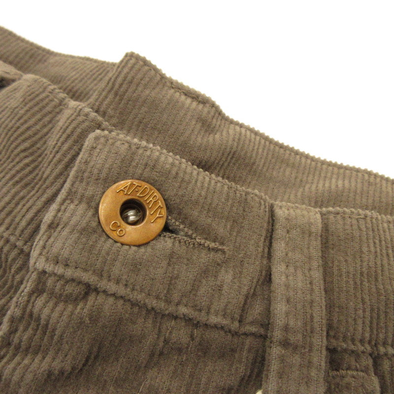 AT DIRTY | ATD 301 CORDUROY PANTS Gray Size: M