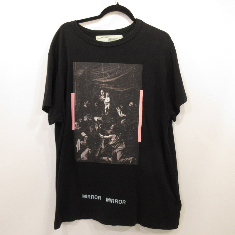 OFF-WHITE | OFF-WHITE CARAVAGGIO OVER S/S TEE Short Sleeve T-shirt Year: 2017S/S Domestic Authentic Black Size: S