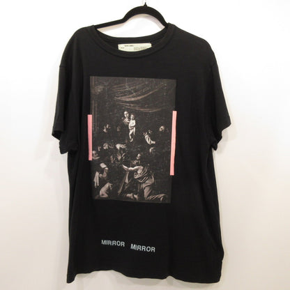 OFF-WHITE | OFF-WHITE CARAVAGGIO OVER S/S TEE Short Sleeve T-shirt Year: 2017S/S Domestic Authentic Black Size: S