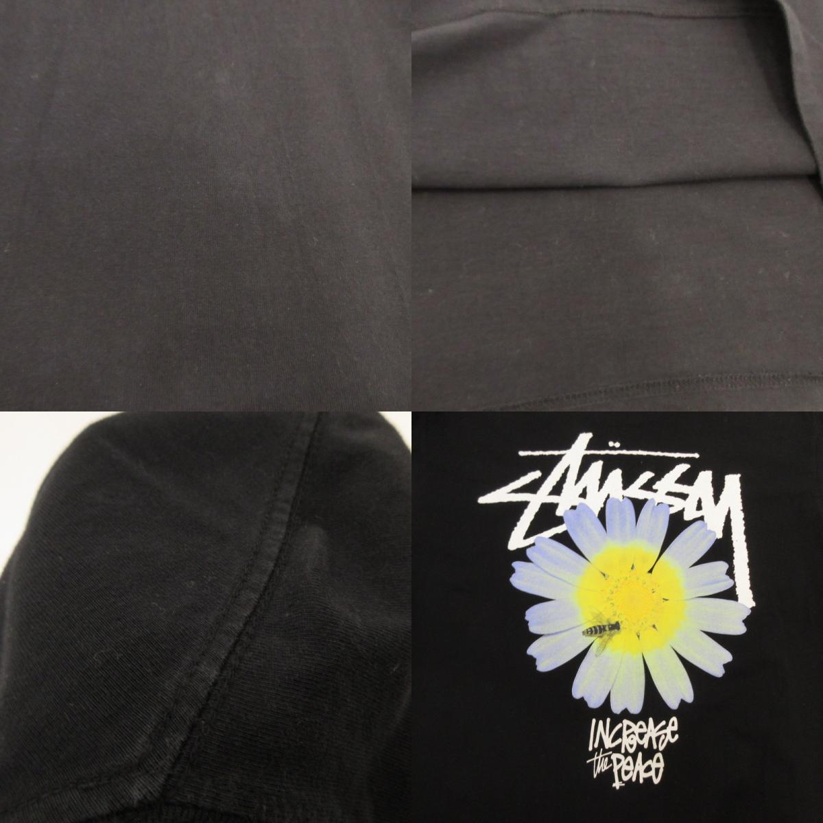 【Used】STUSSY | ITP FLOWER TEE Short-Sleeve T-shirt Black Size: XL
