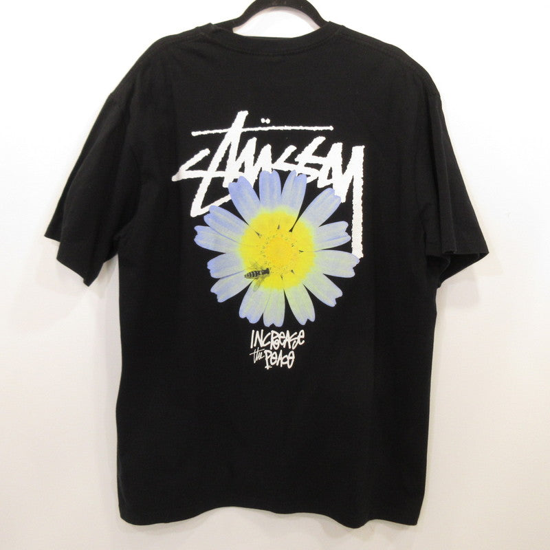 【Used】STUSSY | ITP FLOWER TEE Short-Sleeve T-shirt Black Size: XL