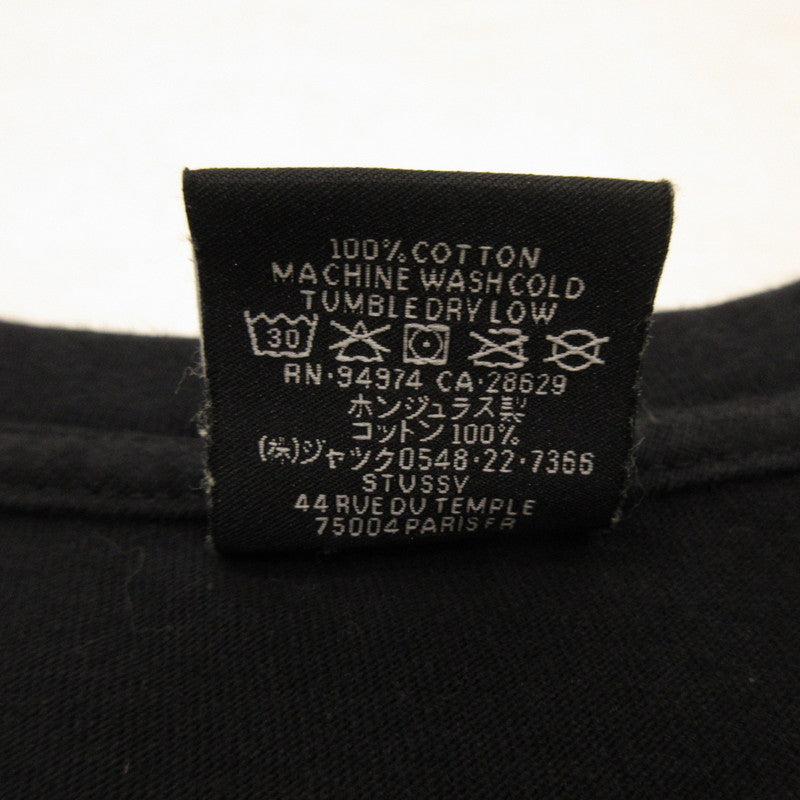 【Used】STUSSY | ITP FLOWER TEE Short-Sleeve T-shirt Black Size: XL