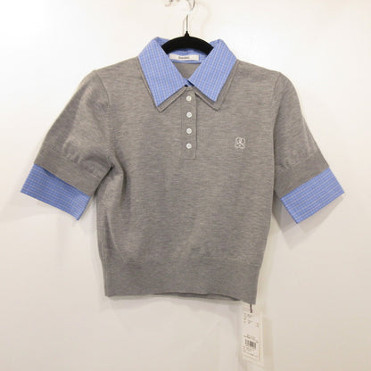 [Used] snidel | Snidel Shirt Docking Knit Polo Polo Shirt SWNT254218 Size: F Gray