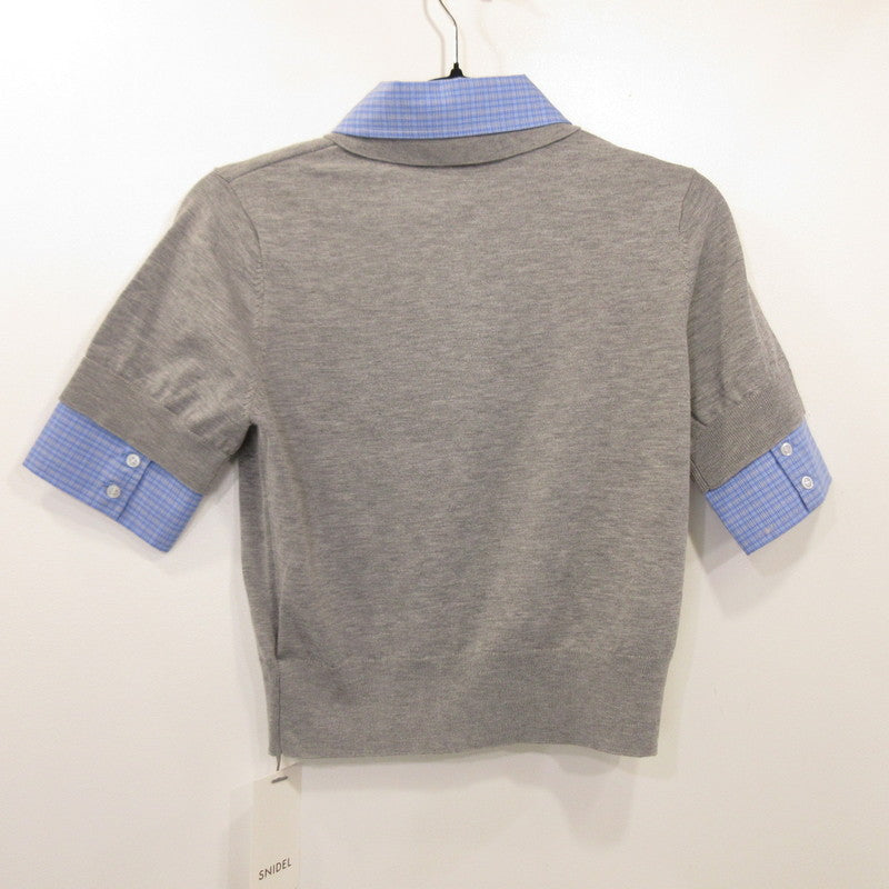 [Used] snidel | Snidel Shirt Docking Knit Polo Polo Shirt SWNT254218 Size: F Gray