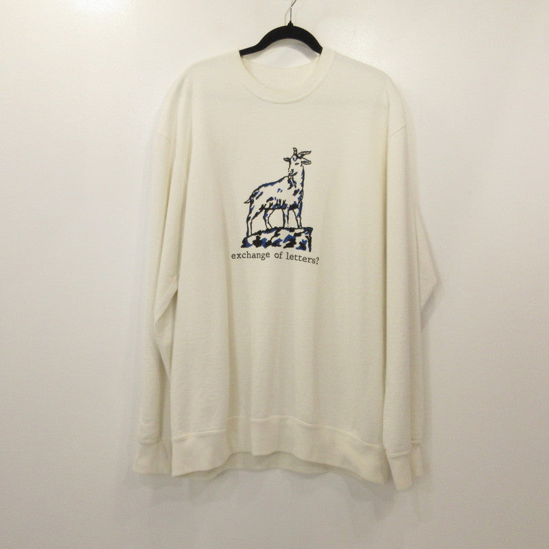BRU NA BOINNE | ブルーナボイン GOATスウェット スウェット 8306-4 ホワイト サイズ：XL