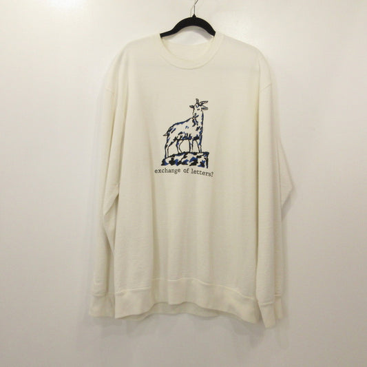 BRU NA BOINNE | ブルーナボイン GOATスウェット スウェット 8306-4 ホワイト サイズ：XL