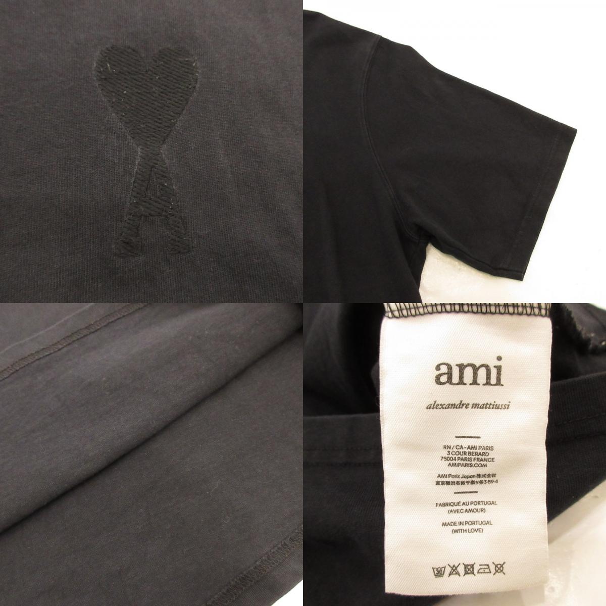 [Used] AMI | Ami Short Sleeve T-Shirt E22UTS002 Black Size: M