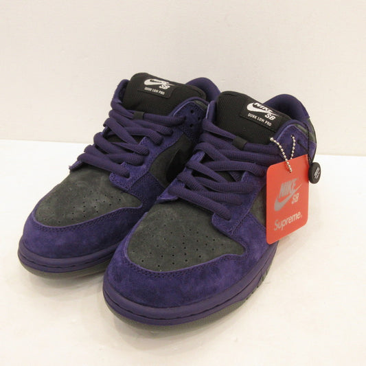 【中古】NIKE | ナイキ×Supreme DUNK LOW OG QS ink スニーカー HQ8487-500 パープル