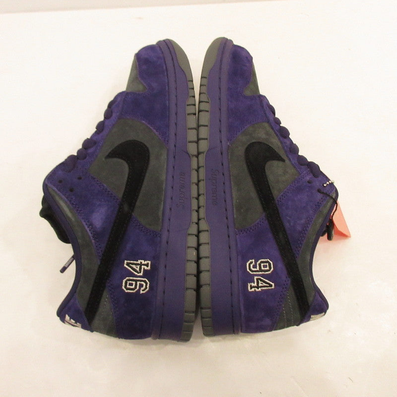 【中古】NIKE | ナイキ×Supreme DUNK LOW OG QS ink スニーカー HQ8487-500 パープル