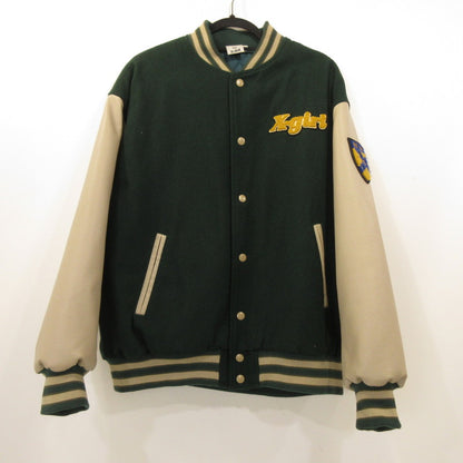 X-girl | エックスガール STADIUM JUMPER スタジャン 105224021006 グリーン サイズ：S【姫路東店】