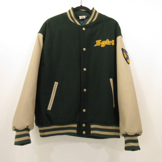 X-girl | エックスガール STADIUM JUMPER スタジャン 105224021006 グリーン サイズ：S【姫路東店】
