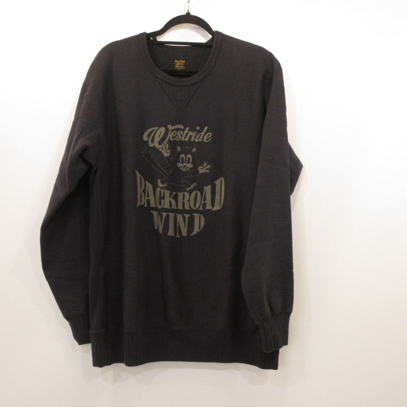 WEST RIDE | ウエストライド FRONT V SWEAT BRING A PEACE スウェット ブラック サイズ：42【姫路東店】