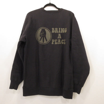 WEST RIDE | ウエストライド FRONT V SWEAT BRING A PEACE スウェット ブラック サイズ：42【姫路東店】