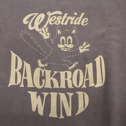 WEST RIDE | ウエストライド FRONT V SWEAT BRING A PEACE スウェット ブラック サイズ：42【姫路東店】