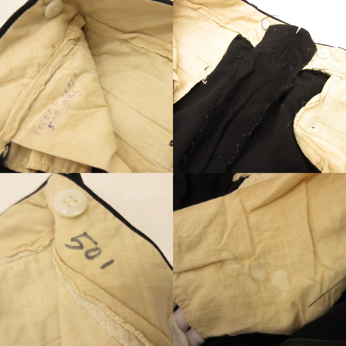 VINTAGE衣料 | ヴィンテージイリョウ パンツ 年式:50~60s ブラック【姫路東店】