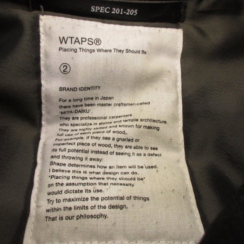 W)TAPS | ダブルタップス M-65 ブルゾン 112GWDT-JKM03 ブラック サイズ：2【姫路東店】