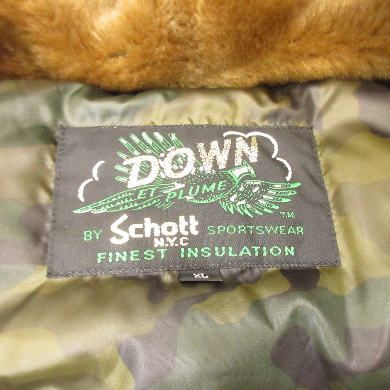 schott | ショット CORDURA B-9 ダウンジャケット 3142024 ブルー サイズ：XL【姫路東店】