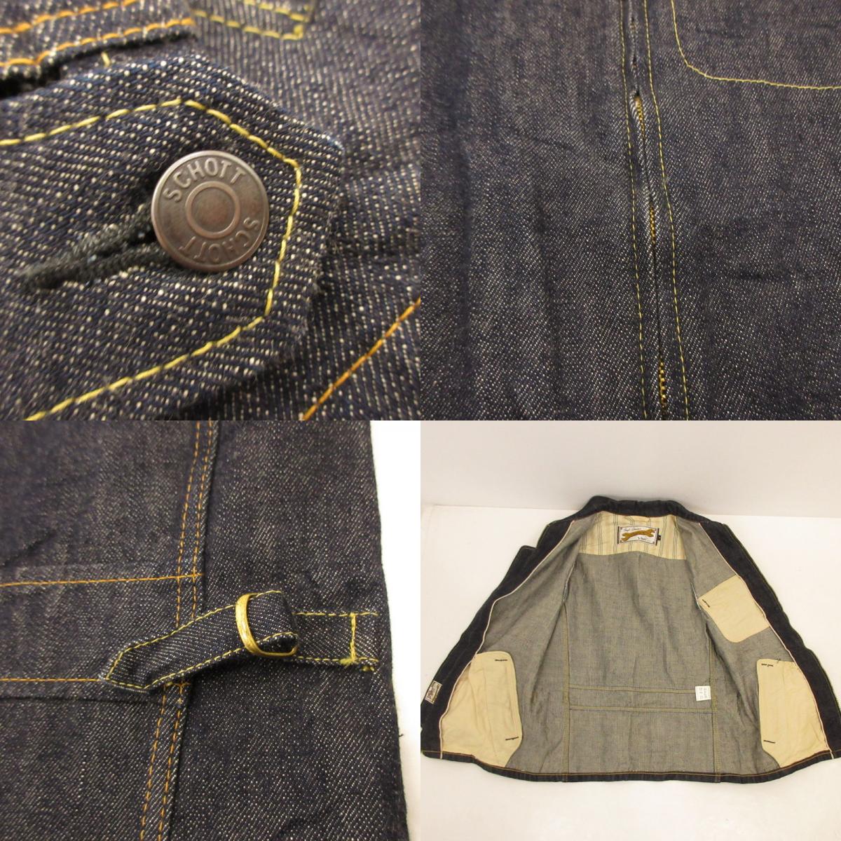 schott | ショット PERFECTO DENIM CPO TRUCKER JACKET デニム 3112009 ネイビー サイズ：S【姫路東店】