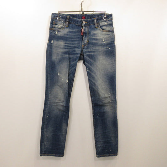 【中古】DSQUARED2 | ディースクエアード Medium Waist Cropped Twiggy Jean デニムパンツ S75LA0813 インディゴ サイズ：36