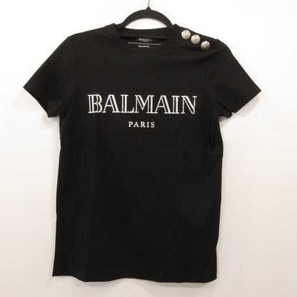 【Used】BALMAIN | Balmain Button Shoulder T-shirt Short Sleeve T-shirt Parallel Import Black Size: XS