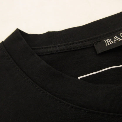 【Used】BALMAIN | Balmain Button Shoulder T-shirt Short Sleeve T-shirt Parallel Import Black Size: XS