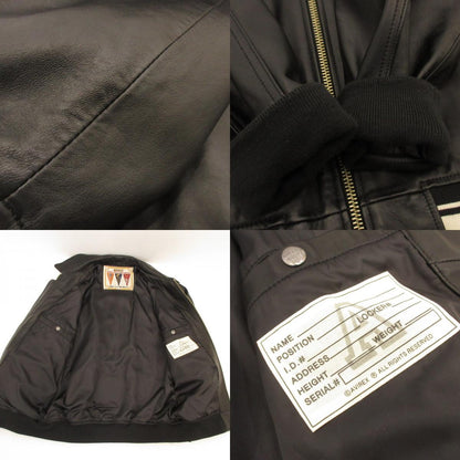 AVIREX | アヴィレックス VARSITY LIGHT SIGNATURE LEATHER JACKET レザー 783-4950016 ブラック サイズ：XL【姫路東店】