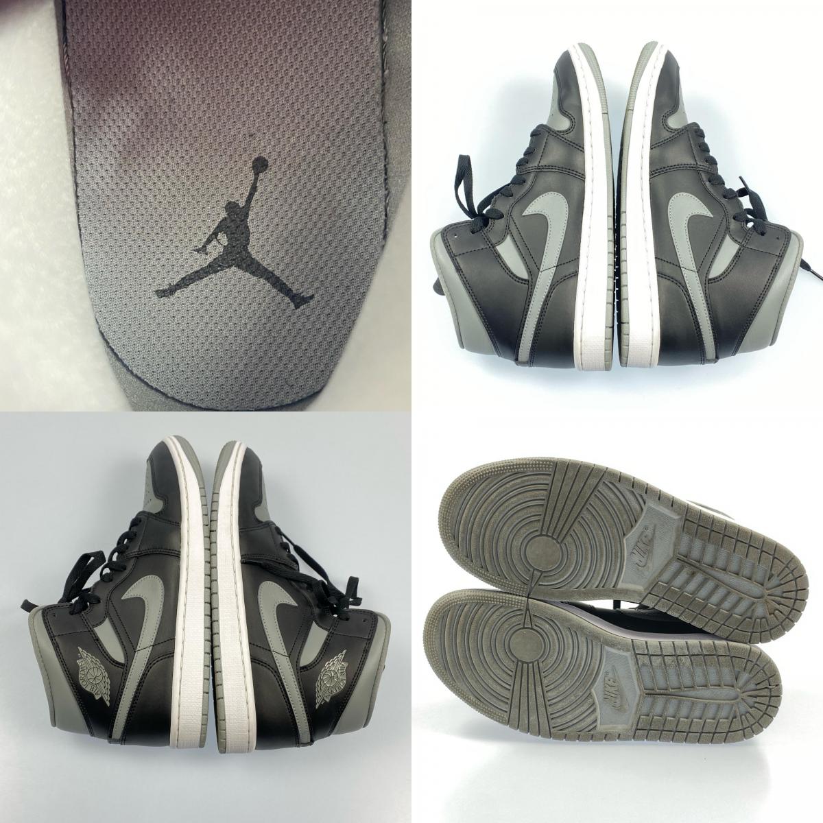NIKE | ナイキ WMNS AIR JORDAN 1 MID スニーカー BQ6472-007 2022S/S 26.5cm グレー 26.5cm【姫路東店】