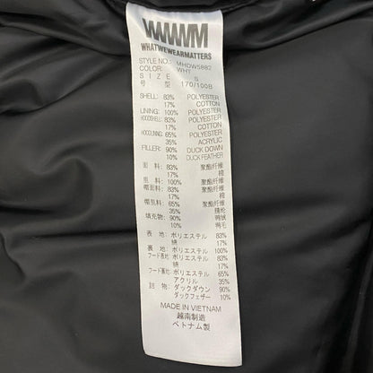 OVER-FIT HEAVY DOWN JACKET ダウンジャケット MHDW5882 ホワイト サイズ：S【姫路東店】