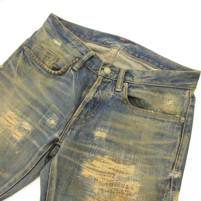 HYSTERIC GLAMOUR | ヒステリックグラマー デニムパンツ 0202AP01 NOBU加工 ブルー サイズ：28【姫路東店】
