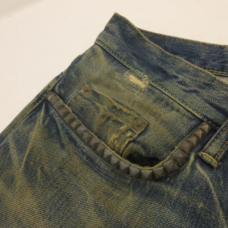HYSTERIC GLAMOUR | ヒステリックグラマー デニムパンツ 0202AP01 NOBU加工 ブルー サイズ：28【姫路東店】