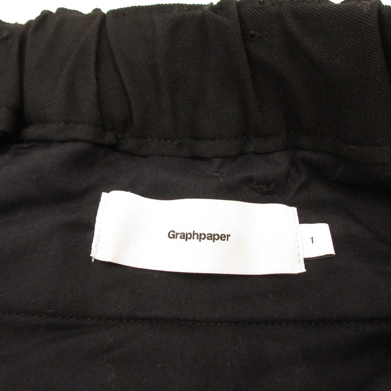 Graphpaper | グラフペーパー Selvage Wool Tapered Slacks その他ボトムス GM183-40091B ブラック サイズ：1【姫路東店】