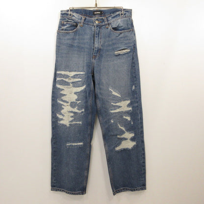 X-LARGE | エクストララージ CRASH DENIM PANTS デニムパンツ 101223031012 クラッシュ加工 ブルー