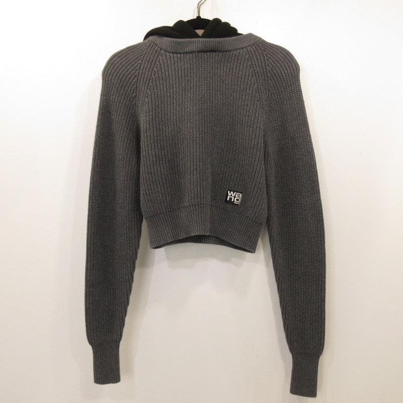 T by ALEXANDER WANG | ティーバイアレクサンダーワン ニット グレー サイズ：XS【姫路東店】