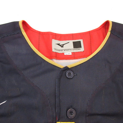 【中古】Mizuno | ミズノ 2023 WBC ヌードバー 半袖シャツ 12JCAU9230 ネイビー サイズ：L