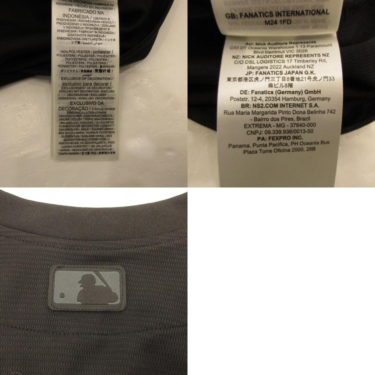 【中古】NIKE | ナイキ BOSTONRED SOX レプリカユニフォーム 半袖シャツ T770-BQBB-BQ-XVB ブラック サイズ：L