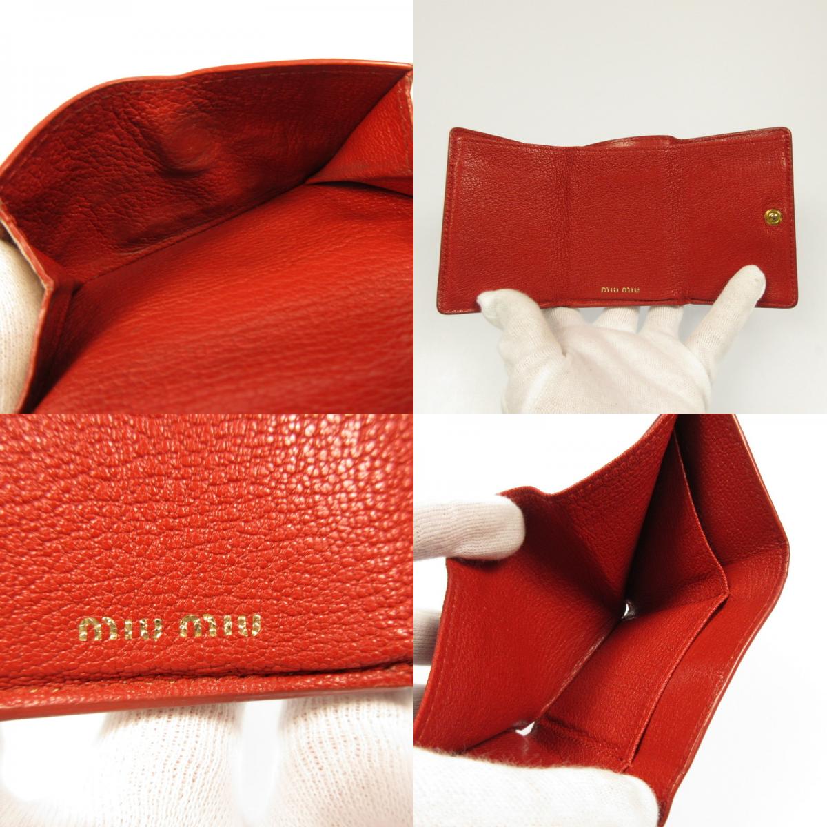 [Used] Miu Miu | Madras Love Trifold Wallet 5MH021