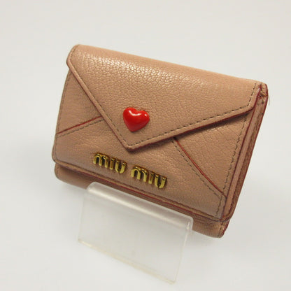 [Used] Miu Miu | Madras Love Trifold Wallet 5MH021