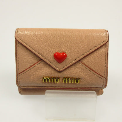 [Used] Miu Miu | Madras Love Trifold Wallet 5MH021