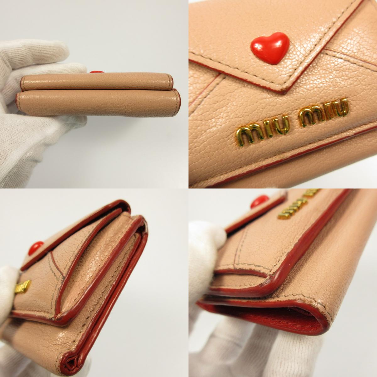 [Used] Miu Miu | Madras Love Trifold Wallet 5MH021